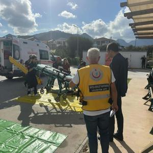 Datça Devlet Hastanesinde deprem ve yangın tatbikatı