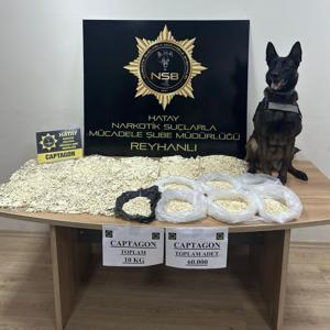 Reyhanlıda 60 bin captagon hap ele geçirildi
