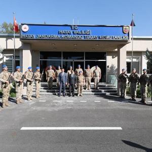 Hatay Valisi Masatlı, Komando Tugay Komutanı Karacayı ziyaret etti
