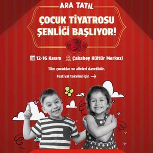Çeşmede çocuklar için ara tatilde tiyatro şenliği