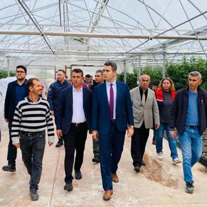 Kaymakamdan üreticilere ziyaret