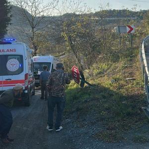 Otomobil fındık bahçesine uçtu; anne ve kızı yaralandı