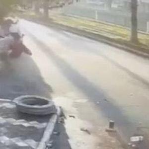 Polise çarptığı kazanın görüntüsünü sosyal medyada paylaştı, gözaltına alındı