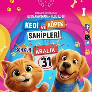 Burhaniyede kedi ve köpekler için mikroçip uyarısı