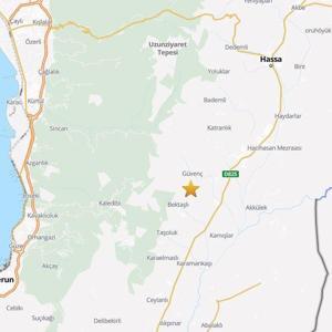 Hatayda 4 büyüklüğünde deprem