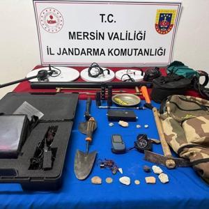 Mersin’de kaçak kazı yapan 3 şüpheli yakalandı