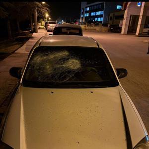 Park halindeki araçlara zarar verildi