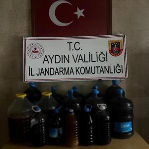 Aydın’da 202 litre sahte içki ele geçirildi