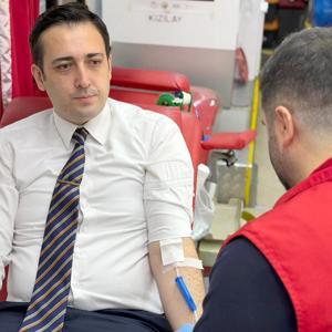 İslahiyede adliye personelinden kan bağışı