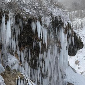 Dipsizgöl Şelalesinde kış güzelliği; dev sarkıtlar oluştu/Ek fotoğraflar