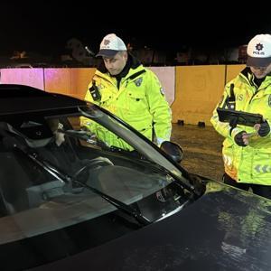 Tekirdağda yılbaşı tedbirleri kapsamında trafik denetimi