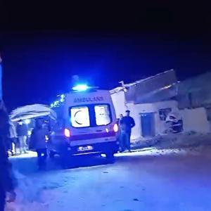 Damdan düşen Boran, iş makinesi ile yol açılıp hastaneye ulaştırıldı