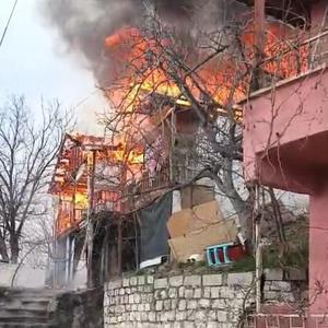 Tokat’ta yanan ev kullanılamaz hale geldi