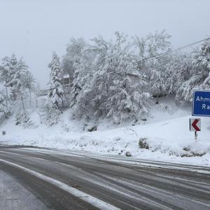 Karabük’ün yüksek kesimlerinde kar yağışı etkili oldu