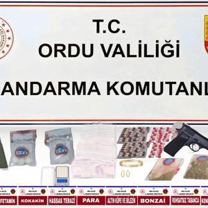 Ordu merkezli 2 ilde uyuşturucu operasyonu