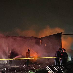 Tekirdağda geri dönüşüm tesisinde yangın