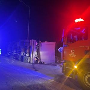 Ordu’da çöp kamyonu devrildi; 1 yaralı