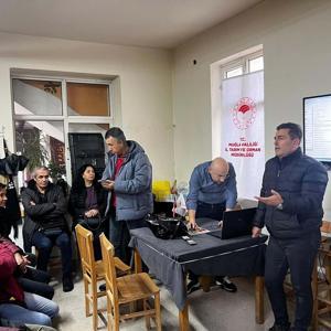 Datçada üreticiler badem hastalıkları ve zararlıları konusunda bilgilendirildi