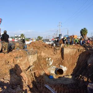 MESKİ’den ana içme suyu hattında deplase çalışması