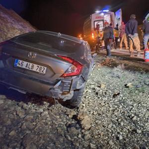 Mardinde şarampole devrilen otomobilin sürücü yaralandı