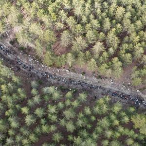 400 kişi doğa yürüyüşü yaptı