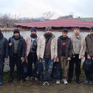 Edirnede 9 kaçak göçmen yakalandı