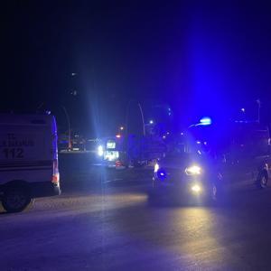Manisa’da otomobille çarpışan ambulans devrildi: 5 yaralı