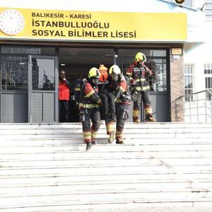 Balıkesirde deprem tatbikatı