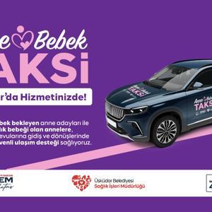Üsküdar Belediyesi’nden ‘Anne-Bebek Taksi’ hizmeti