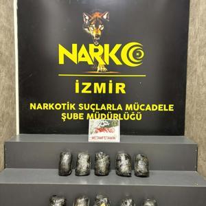 Polisin durdurduğu otomobilde 10 kilo metamfetamin ele geçirildi