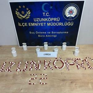 Edirnede uyuşturucu ecza ile yakalanan şüpheli gözaltında