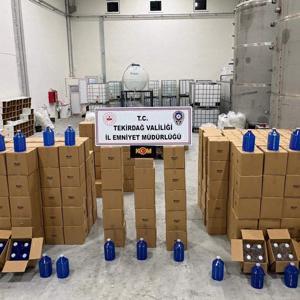 Tekirdağda 17 bin 815 litre etil alkol ele geçirildi