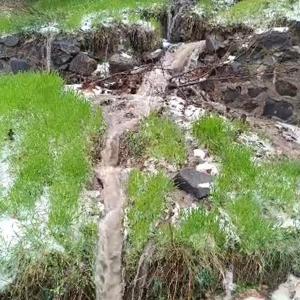 Elazığ’da sağanak ve dolu etkili oldu