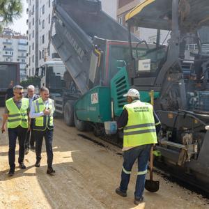 Mezitli’de teknik standartlara uygun yol çalışmaları