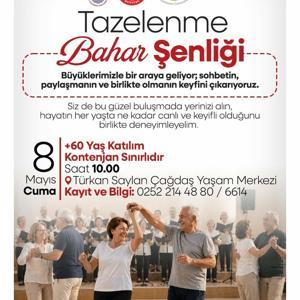 Menteşede 60 yaş üstü için bahar şenliği