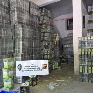 Aydında tağşiş ürün ele geçirilen deponun sahibine 1,8 milyon lira ceza