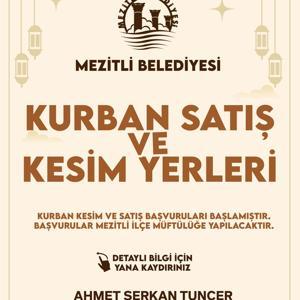 Mezitli Belediyesi’nden Kurban Bayramı düzenlemesi