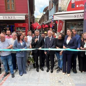 Edirnede restorasyonu tamamlanan en dar çarşı açıldı