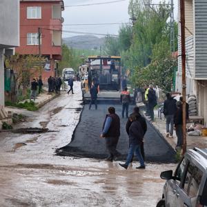 Sarız ilçesinde 1.3 kilometrelik yol çalışması yapıldı