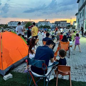 Geliboluda anaokulu öğrencilerinin çadır kampı etkinliği