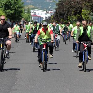 Bingöl’de bağımlılığa karşı pedal çevirdiler