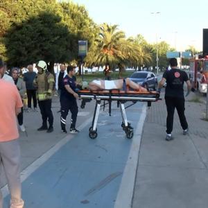 Kartal’da takla atan otomobilin sürücüsü yaralandı