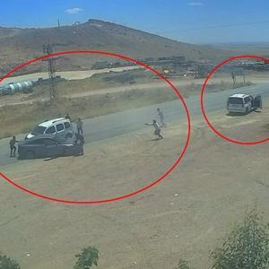 5 kişinin yaralandığı silahlı kavga kamerada