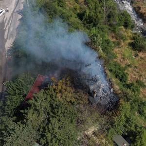 Kır restoranı, yangında kullanılamaz hale geldi