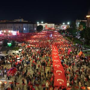 Sivasta 15 Temmuz yürüyüşü