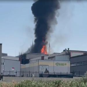 Ankarada fabrika yangını