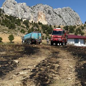 Otluk yangını söndürüldü