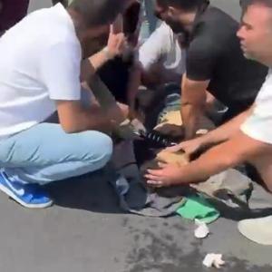 Büyükçekmece TEM Otoyolunda otomobile çarpan motosikletli öldü
