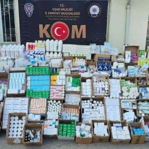Uşakta 5 bin 958 kutu tarihi geçmiş hayvansal ilaç ele geçirildi