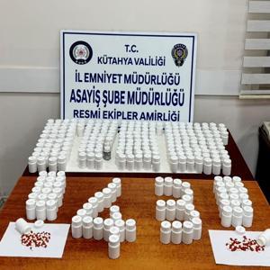 Kütahyada 14 bin 622 sentetik ecza ele geçirildi